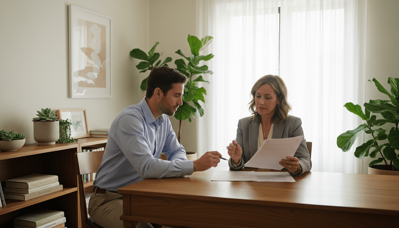 Mobile notary ready to visit a home in Canton